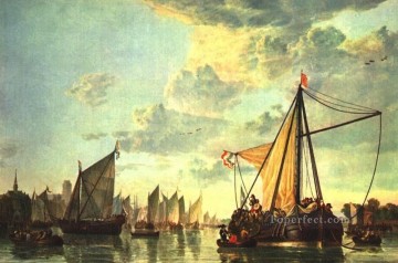 マース・アット・ドルドレヒトの海景画家 アルバート・カイプ Oil Paintings